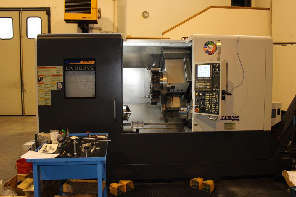 Tornio a doppio mandrino con asse Y